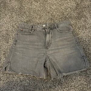 Zara Gray Denim Shorts